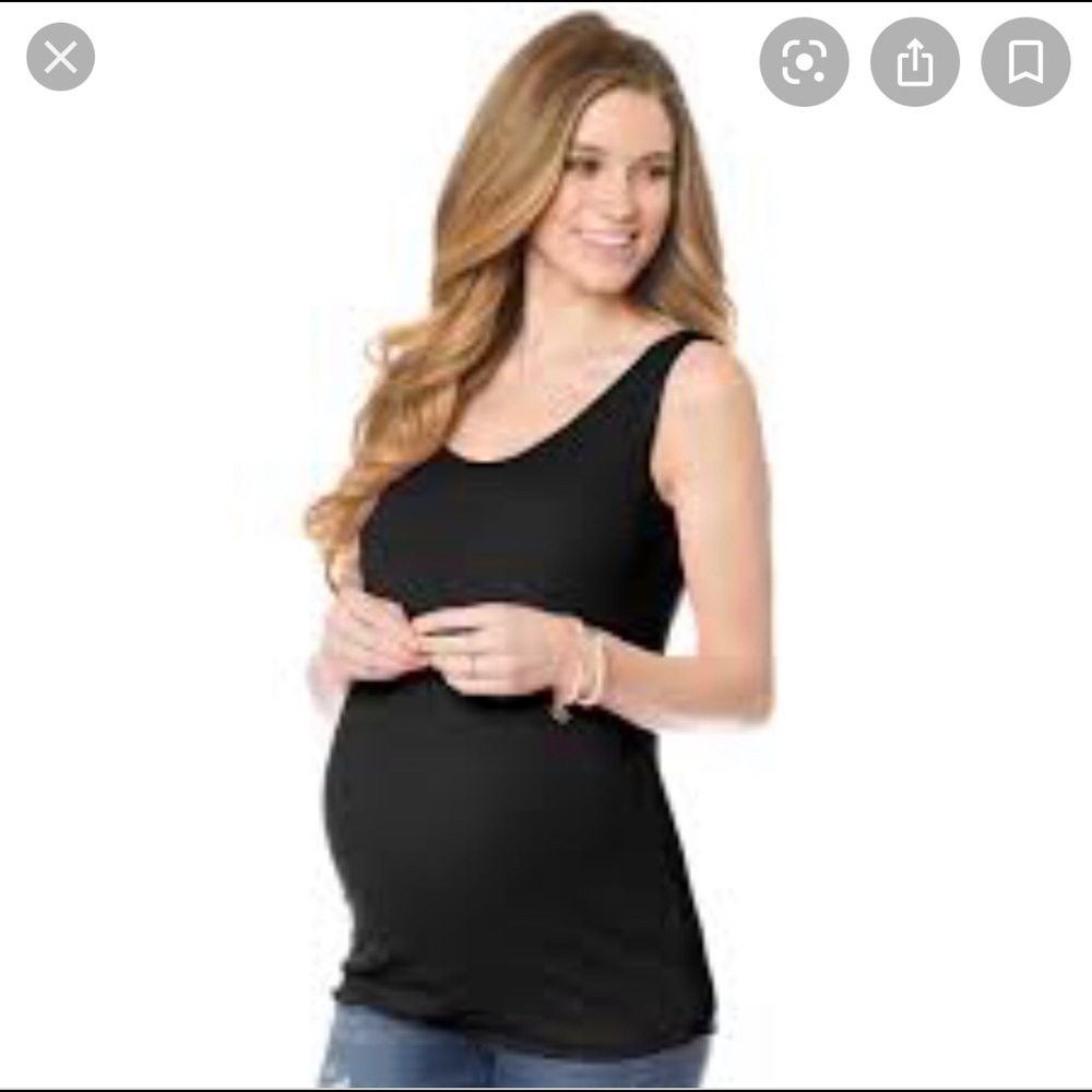 Motherhood maternity black tank